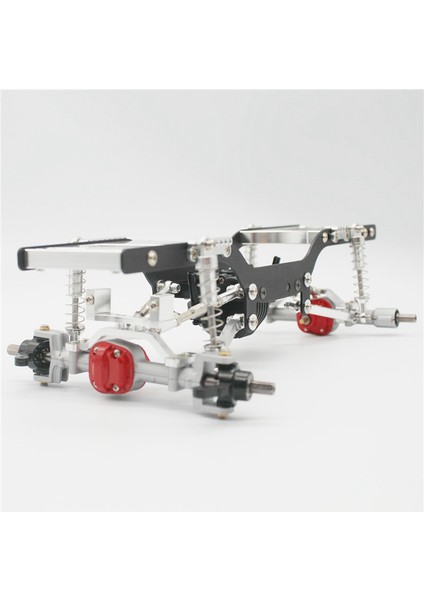 Mn D90 1/12 Metal Çekme Çubuğu Koltuğu ve Aks Yukarı Servo Braketi ile Uyumlu, Gümüş (Yurt Dışından)