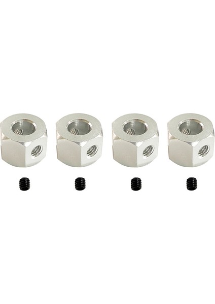 Adet 5mm Ila 12MM Birleştirici Tekerlek Göbeği Hex Adaptörü Rc Araba Için, Gümüş (Yurt Dışından) modelleri