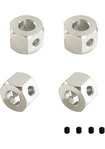 Adet 5mm Ila 12MM Birleştirici Tekerlek Göbeği Hex Adaptörü Rc Araba Için, Gümüş (Yurt Dışından) fırsatları