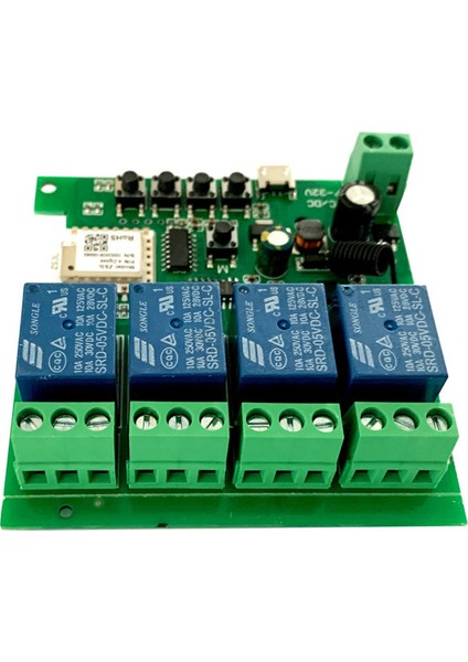2x Zigbee Tuya Akıllı 4ch Röle Modülü DC5V 7-32V RF433MHZ Uzaktan Kumanda Işık Anahtarı Alexa Google Home ile Çalışmak (Yurt Dışından) modelleri