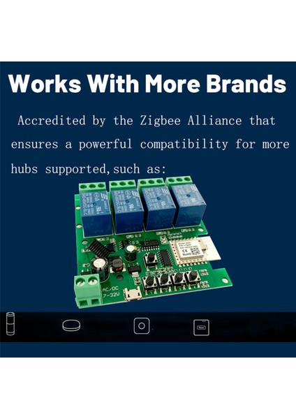 2x Zigbee Tuya Akıllı 4ch Röle Modülü DC5V 7-32V RF433MHZ Uzaktan Kumanda Işık Anahtarı Alexa Google Home ile Çalışmak (Yurt Dışından) indirimleri