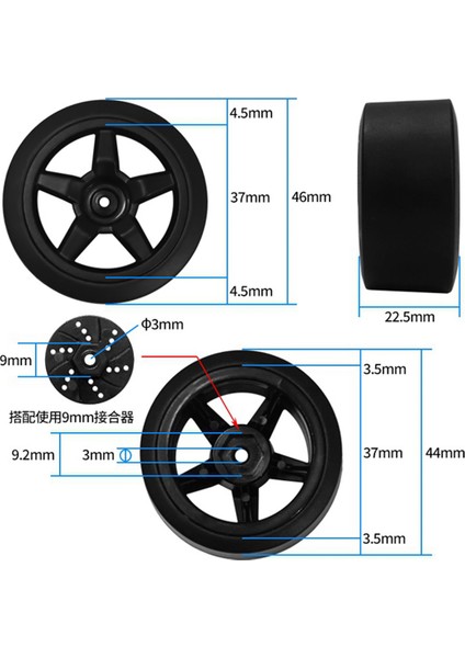 Araba Jant Lastiği Lastikleri Sg 1603 Sg 1604 SG1603 SG1604 1/16 Rc Parçaları (Yurt Dışından)