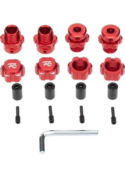 4 Adet 17MM Uzatma Birleştirici 1/10 E-Revo Zirvesi Rc Araba ile Uyumlu, Kırmızı (Yurt Dışından)
