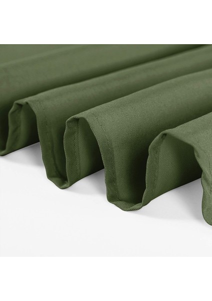 Sıvı Geçirmez Dertsiz Oval Masa Örtüsü Yeşil + 6 Peçete modelleri