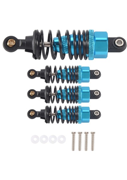 4 Adet Alüminyum Alaşımlı Şok Emici Damper Seti Tamiya Tt-01 ile Uyumlu, Mavi (Yurt Dışından)