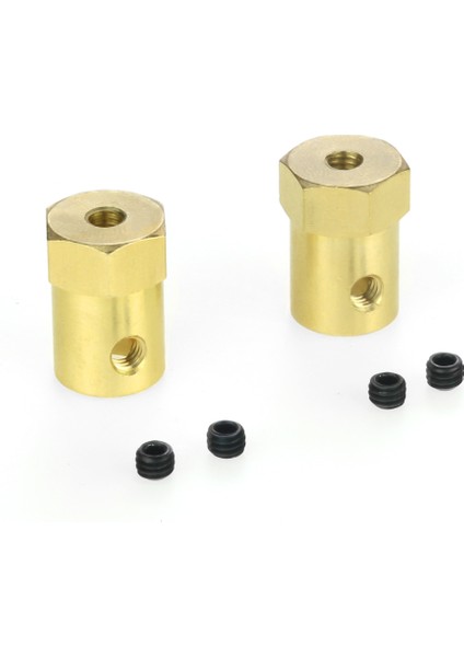 Adet 5mm Ila 12MM Pirinç Hub Hex Adaptörü Wpl B14 B16 C14 C24 Mn ile Uyumlu (Yurt Dışından)