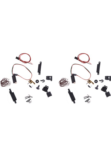 2x Elektrikli Otomatik Vinç + 4ch Kontrol Kablosu 1/16 B14 B24 B36 C34 C44 MN90 Q65 Rc Araba Aksesuarları Oyuncaklar (Yurt Dışından)
