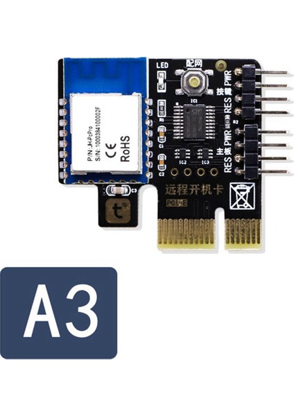 2x A3 Tuya Wifi Pc Güç Anahtarı Masaüstü Bilgisayar Uzaktan Önyükleme Başlangıç Kartı Uzaktan Çalışma Pıce Mını Kart App Uzaktan (Yurt Dışından)