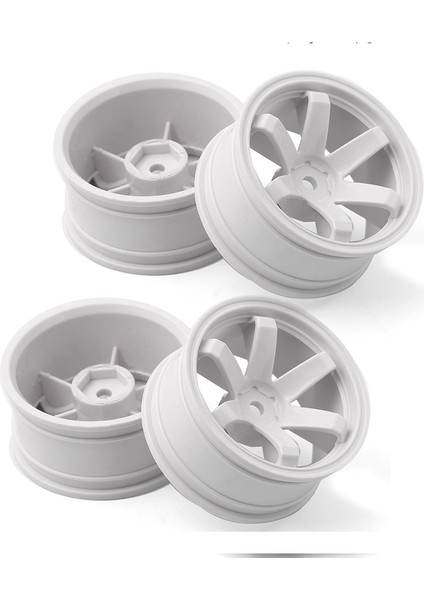 Rc Araba Beyaz Için 4pcs 1.9 Inç Tekerlek Göbeği Jantı (Yurt Dışından)