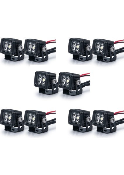 10X Modifiye Farlar Spot Araba Üst Işıklar Tampon Işıkları Eksenel SCX10 Trx4 Trx6 1/10,a (Yurt Dışından)