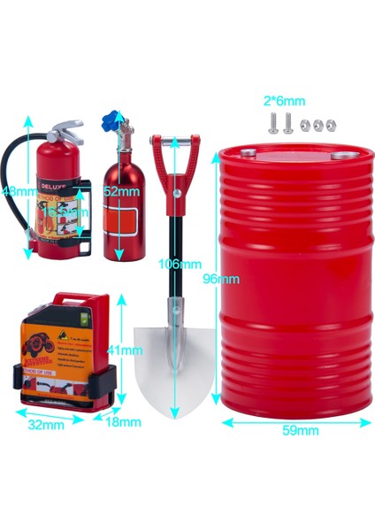 5 Adet Simülasyon Yakıt Deposu Kürek Dekorasyonu, 3 (Yurt Dışından) modelleri