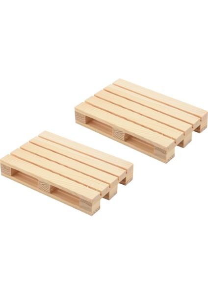 2 Adet 120X80MM Ahşap Palet Dekorasyonu 1/10 Rc Paletli Araba SCX10 ile Uyumlu (Yurt Dışından)
