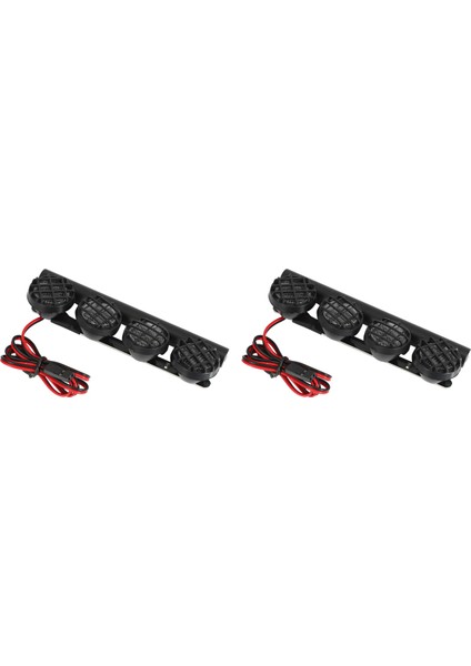 2x Çok Fonksiyonlu Ultra Parlak Lamba LED Tavan Işık Çubuğu 4 Spot ile 1/10 1/8 Rc Araba CC01 Eksenel SCX10 (Yurt Dışından)