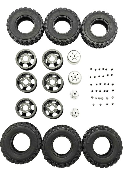 2x Dıy Çift Lastik Metal Tekerlek Kıtı B14 B24 Q62 Q63 1/16 Kamyon 4WD Rc Araba Parçaları (Siyah) (Yurt Dışından) fiyatları