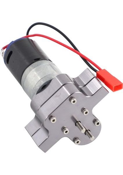2x 370 Fırçalı Motor+Alaşımlı Isı Emici Seti, Çelik Dişlili, C14 C24 B14 B24 B16 B36 6x6 (Yurt Dışından)