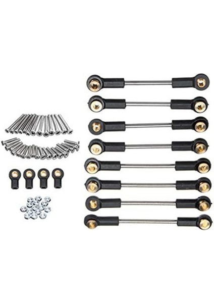 4x Yükseltme Yedek Parça Metal Süspansiyon Ayak Bağlantı Rot Seti 1/16 C14 C24 Rc Araba Parçaları (Yurt Dışından)