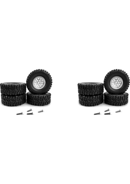 8x C14 C24 C34 C44 B14 B24 Mn D90 D91 MN99S Rc Araba Yükseltme Parçaları Metal Jant Lastik Lastik Seti Aksesuarları (Yurt Dışından)