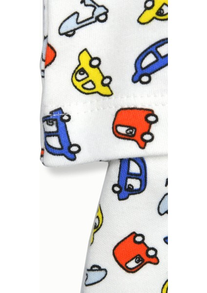 Çocuk Pijama Takımı 1-5 Yaş Arabalar Desen