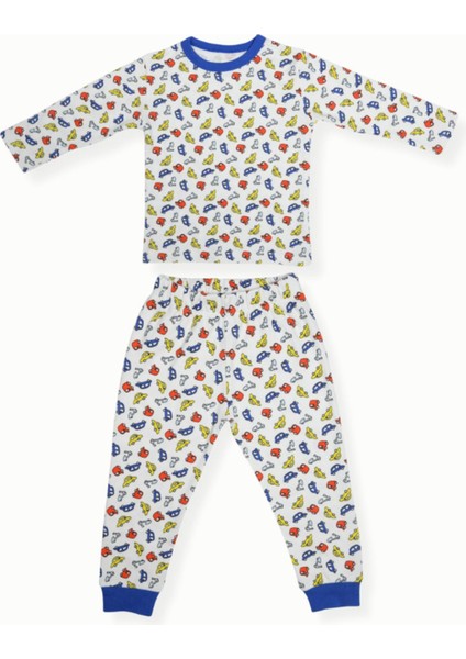 Çocuk Pijama Takımı 1-5 Yaş Arabalar Desen