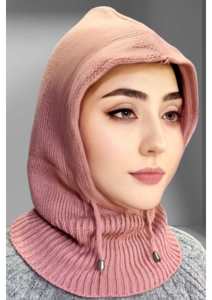 Balaclava Fitilli Triko Örgü Bere Başlık