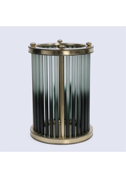 Cam Metal Mumluk 23*23*33 cm