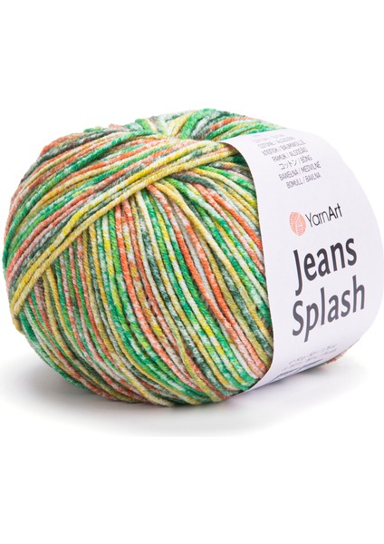 Jeans Splash Ebruli Pamuk Amigurumi Ipi 50 gr