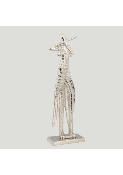 Metal Flütçü Dekor 10*22*62 cm