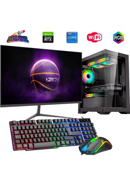 I5 13400F 32GB Ddr4 1tb M2 8gb RTX3050 24" Mon. Oyun Bilgisayarı