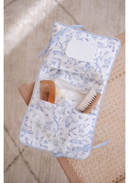 Islak Mendil & Bez Çantası - Toile De Jouy / Mavi fiyatları