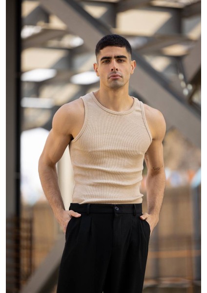 Erkek Halter Yaka Sporcu Likralı Atlet 4 lü Paket fırsatları