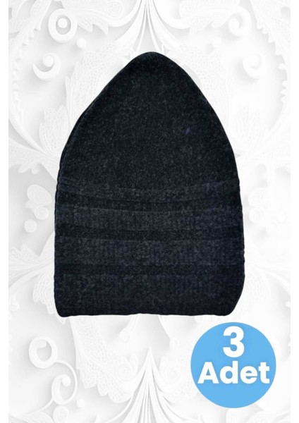 3'lü Kadife Takke Kaliteli Namaz Takkesi