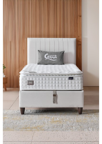 AE-7820 Lüks Zambak 3'lü Set (Yatak Baza Başlık) Tek Kişilik