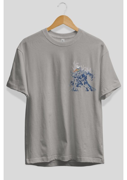 Venom (8) Ön Sol Baskılı Oversize T-Shirt Erkek Kadın Unisex Pamuk Bisiklet Yaka Tişort fiyatları