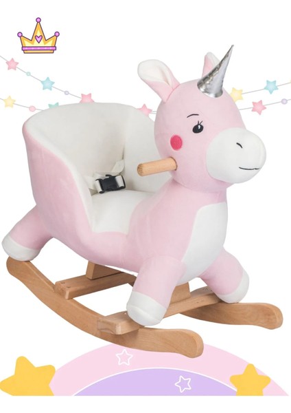 Unıcorn Eğitici Peluş Sallanan At