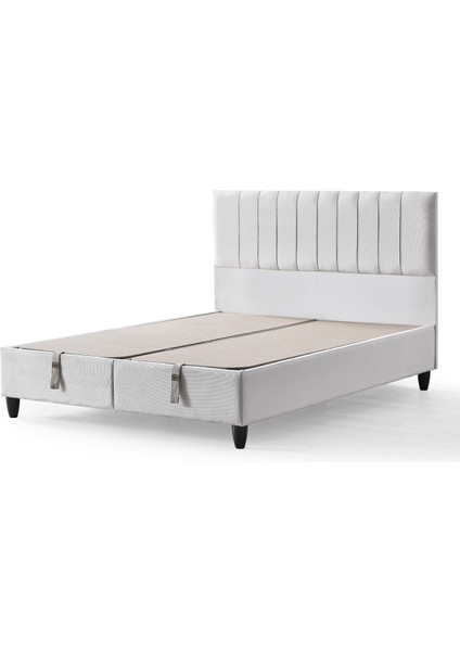 AE-7820 Lüks Zambak 3'lü Set (Yatak Baza Başlık) Çift Kişilik