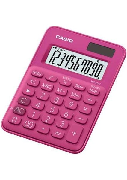 MS-7UC-RD 10 Hane Pembe Masa Üstü Hesap Makinesi