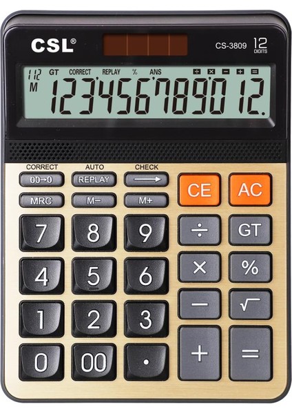 CS-3809 12 Hane Masa Tipi Hesap Makinesi