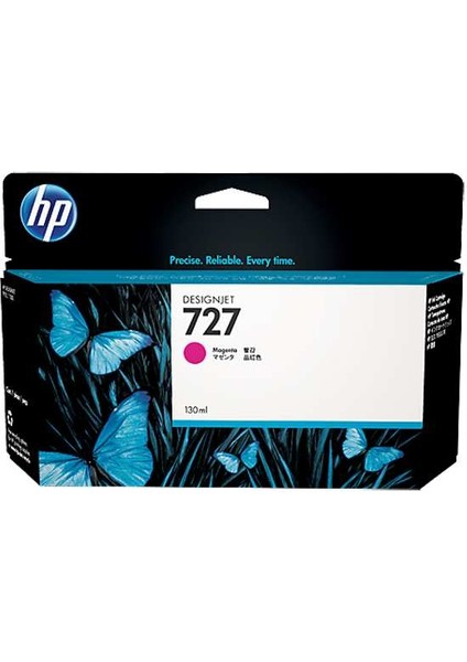 727 Magenta Kırmızı 130ML Plotter Kartuşu B3P20A
