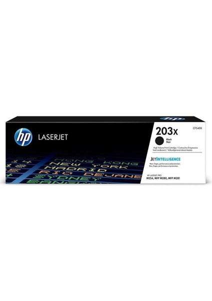 203X Black Siyah Yüksek Kapasite 3.200 Sayfa Toner CF540X