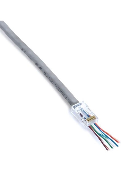 FNW-RJ4528N RJ-45 Cat 6 Yeni Nesil Delikli Konnektör 100lü Kutulu