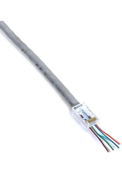 FRISBY FNW-RJ4528N RJ-45 Cat 6 Yeni Nesil Delikli Konnektör 100lü Kutulu