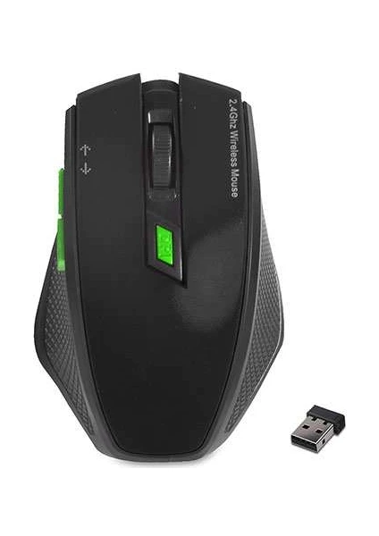 SMW-777 SİYAH USB 2.4 GHZ Optik Kablosuz Mouse