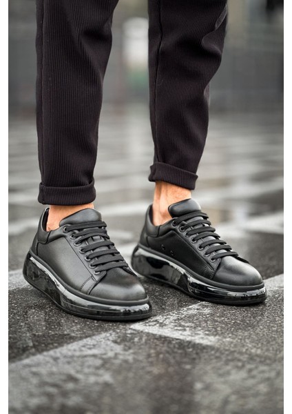 Erkek Sneaker Erkek Ayakkabı Sıyah TARZ295SOL