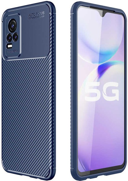 Vivo V21E Kılıf Negro Silikon Kapak-Lacivert