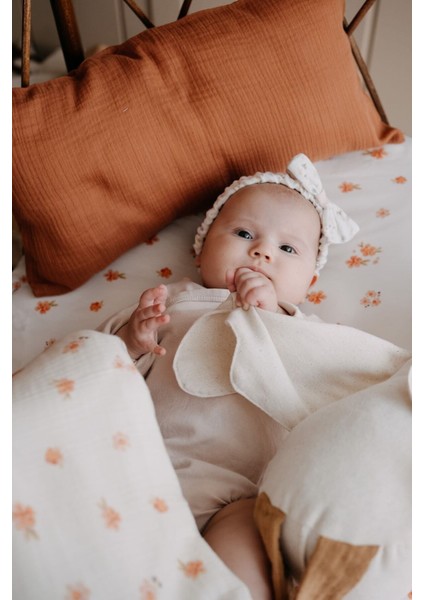 Park Yatak Müslin Nevresim Takımı (80X110) | Peachy Flowers fırsatları