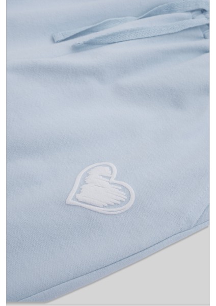 Gro Mavi Pamuklu Kız Çocuk Eşofman Altı modelleri