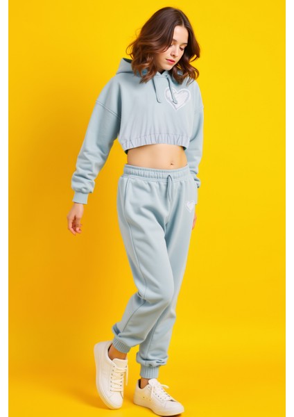 Gro Mavi Pamuklu Kız Çocuk Eşofman Altı indirimleri