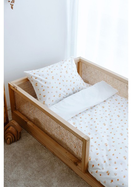 Montessori Nevresim Takımı (100X200) | Peachy Flowers