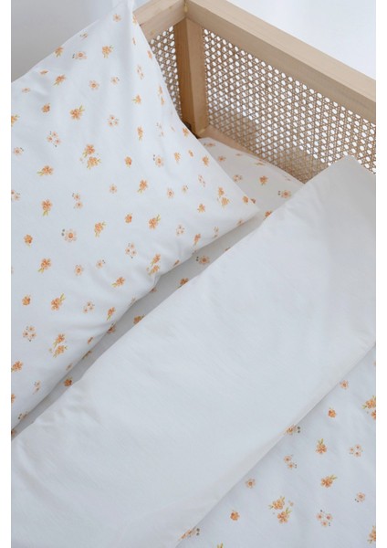 Montessori Nevresim Takımı (100X200) | Peachy Flowers