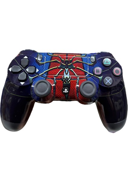 Ps4 Kablosuz Gamepad Joystıck Yenilenmiş Gamepad Controller - Spiderman Mavi